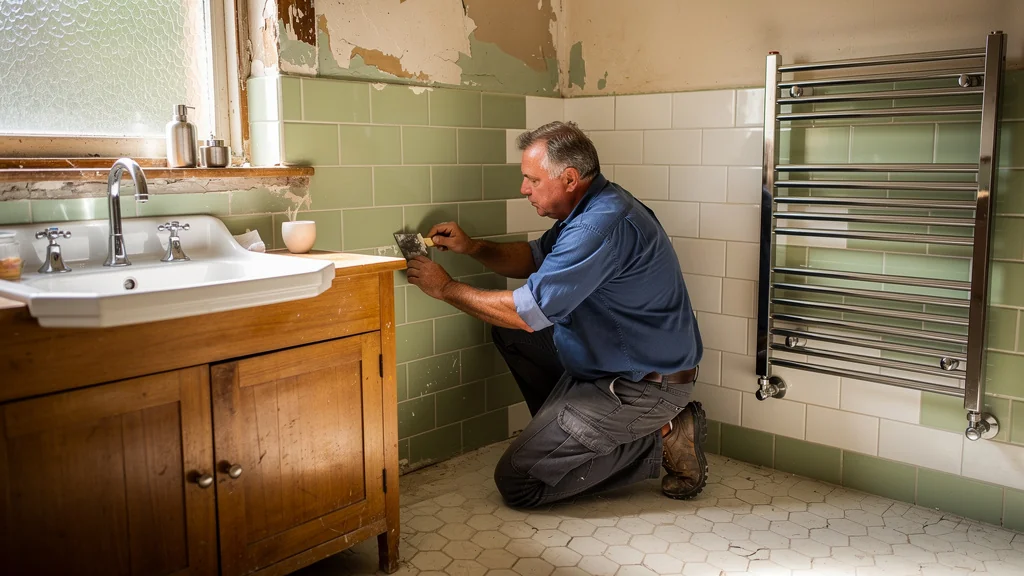 Rénovation douce d'une vieille salle de bain avec un plombier expérimenté sans casser les structures